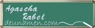 Agascha Rabel Visitenkarte
